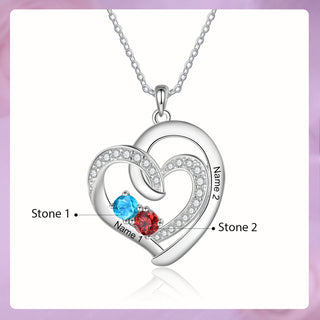 925 Sterling Silver Custom Birthstone necklace