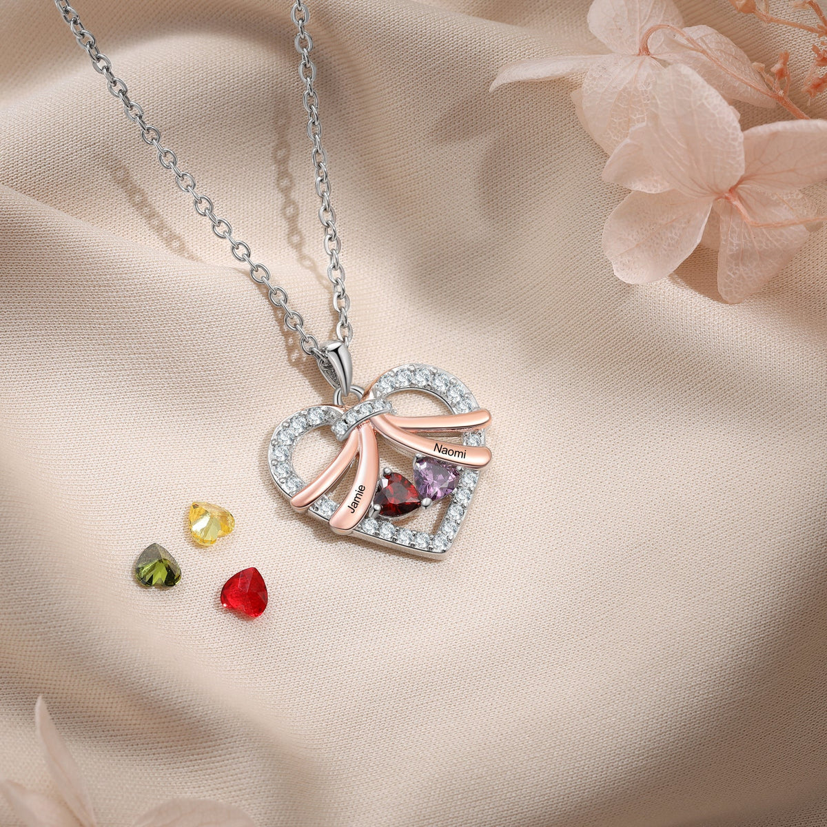 Cooper Custom Birthstone necklace
