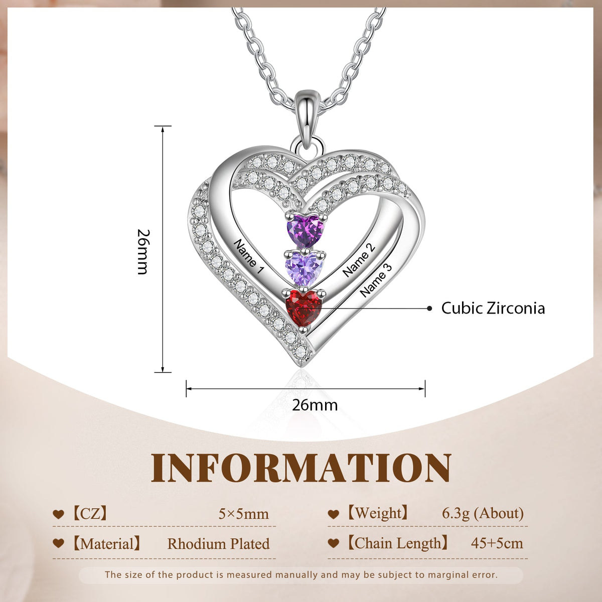 Cooper Custom Birthstone necklace