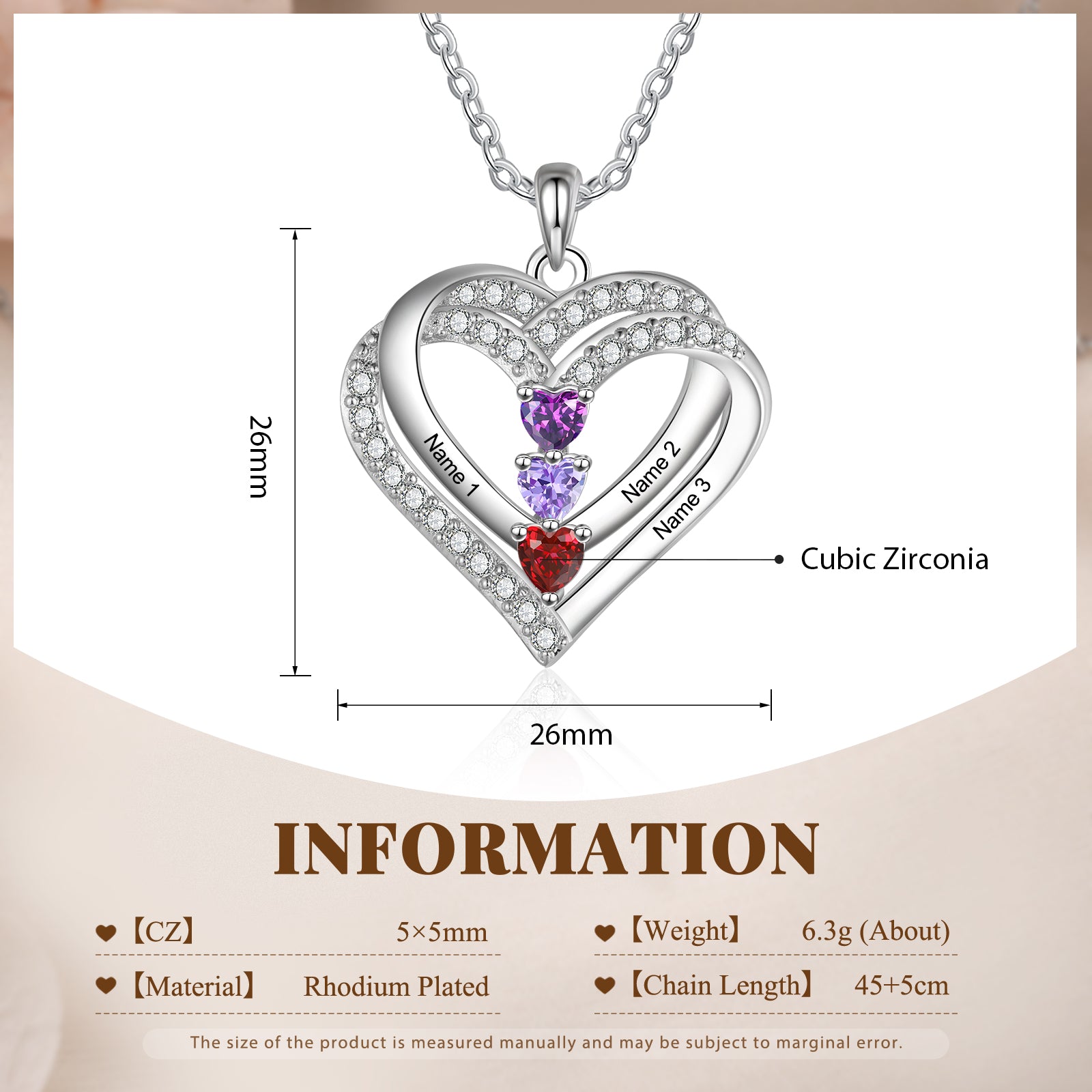 Cooper Custom Birthstone necklace