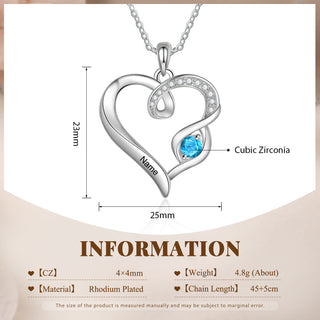 Cooper Custom Birthstone necklace