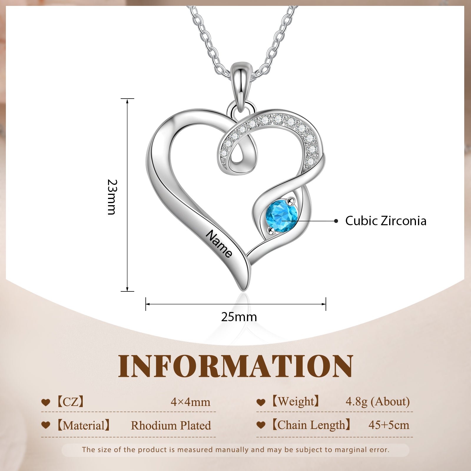 Cooper Custom Birthstone necklace