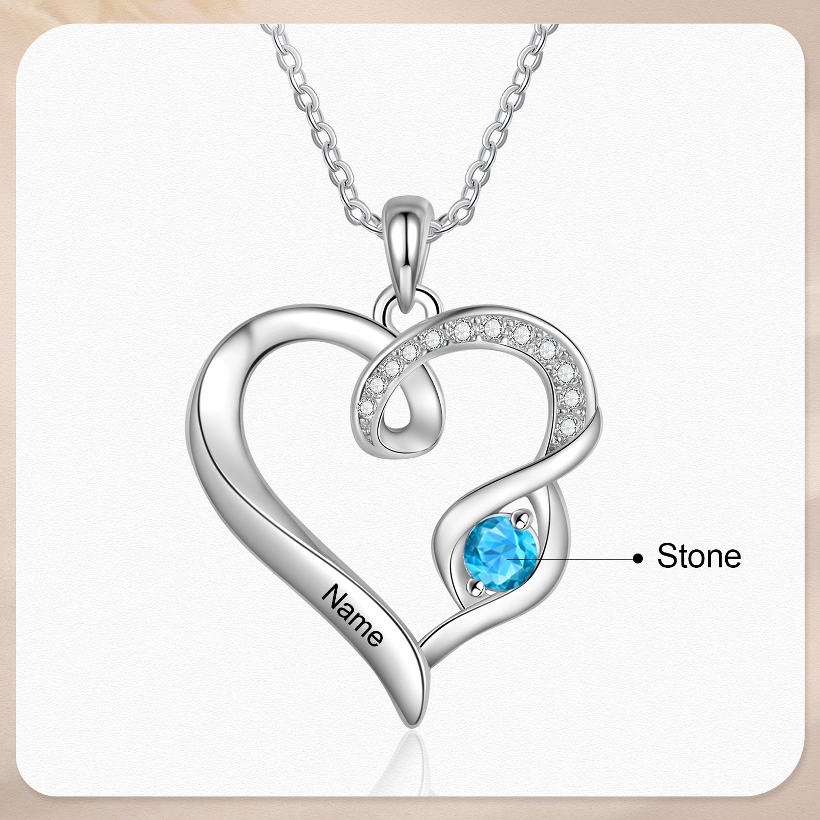 Cooper Custom Birthstone necklace