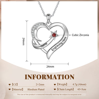 Cooper Custom Birthstone necklace