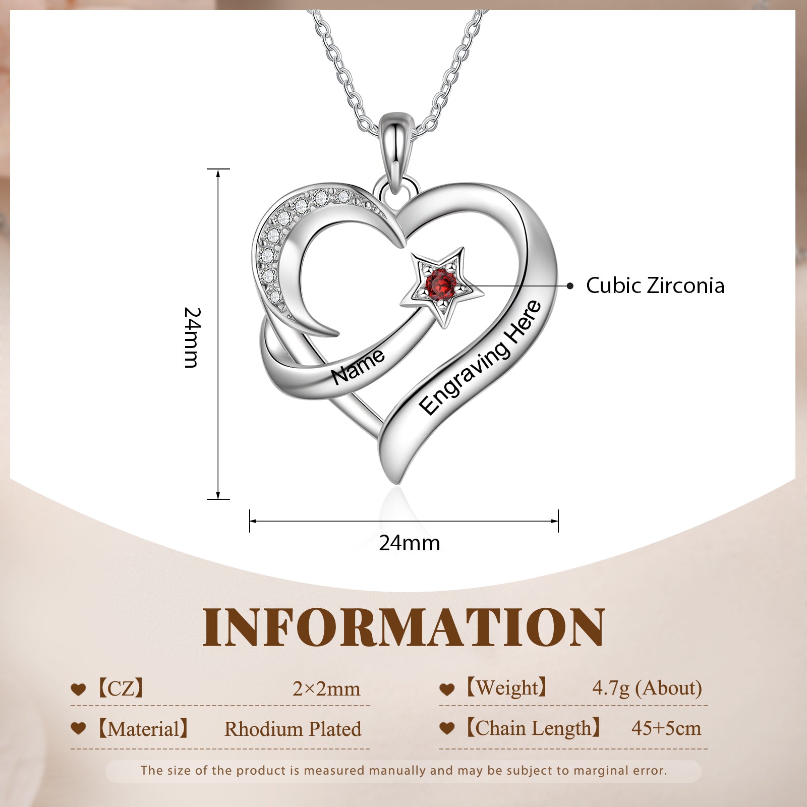 Cooper Custom Birthstone necklace