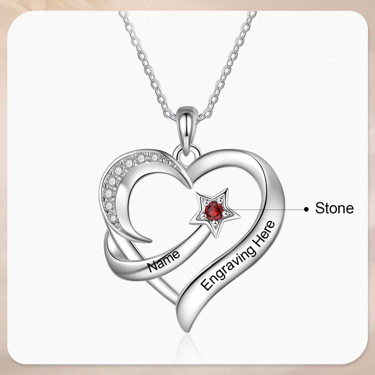 Cooper Custom Birthstone necklace
