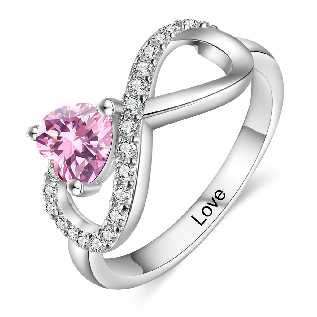 925 Sterling Silver Custom Birtstone Ring