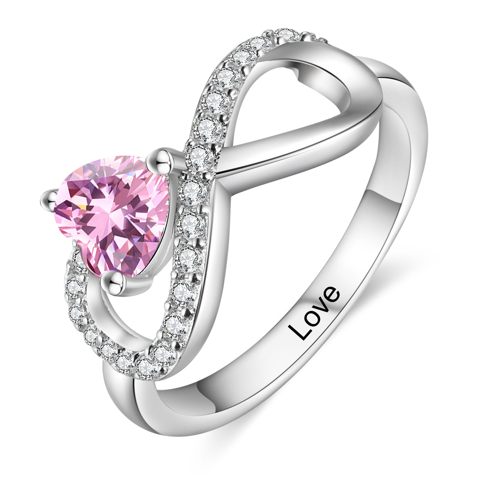 925 Sterling Silver Custom Birtstone Ring