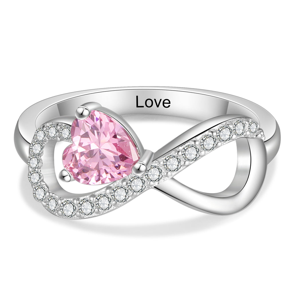 925 Sterling Silver Custom Birtstone Ring