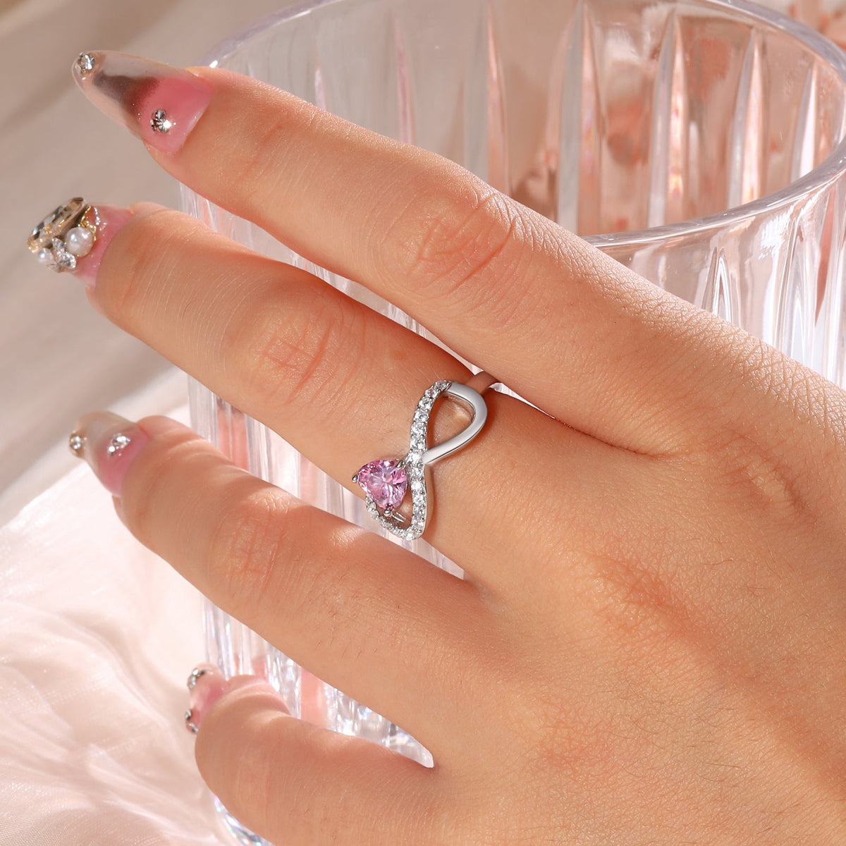 925 Sterling Silver Custom Birtstone Ring