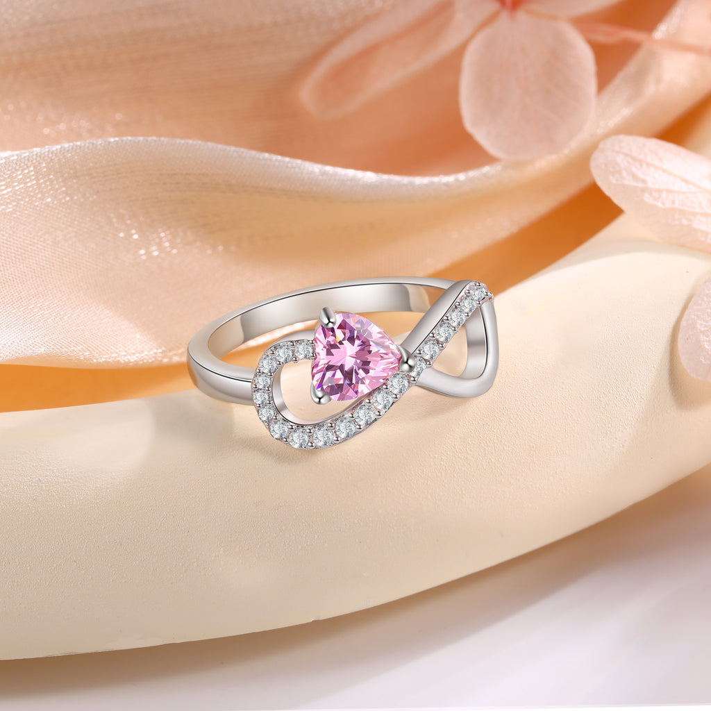 925 Sterling Silver Custom Birtstone Ring
