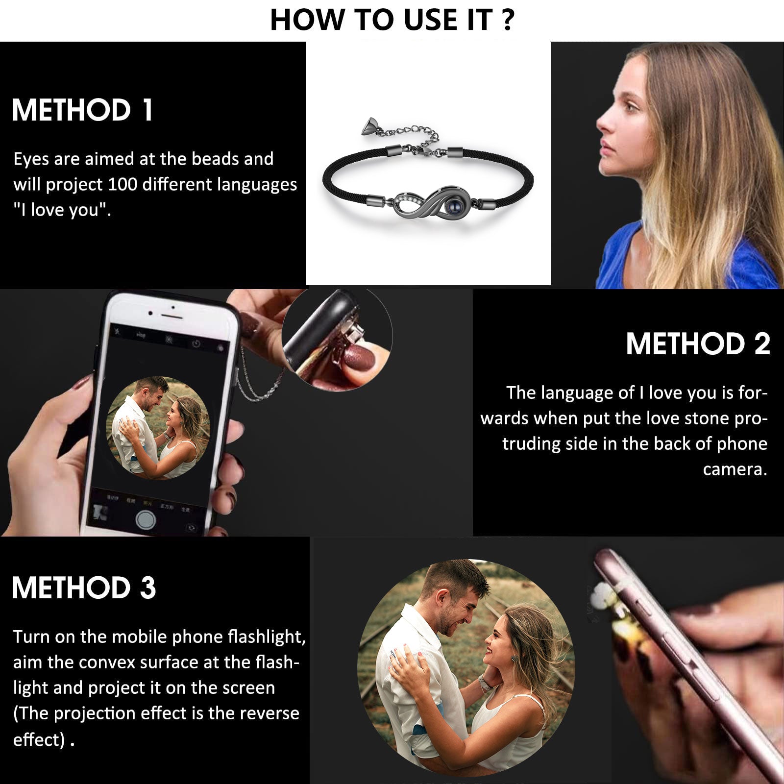 Custom Photo Projection Bracelet