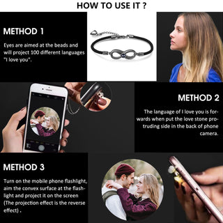 Custom Photo Couple Projection Bracelet
