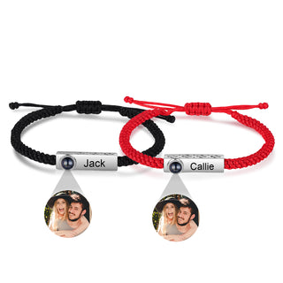 Custom Photo Couple Projection Bracelet