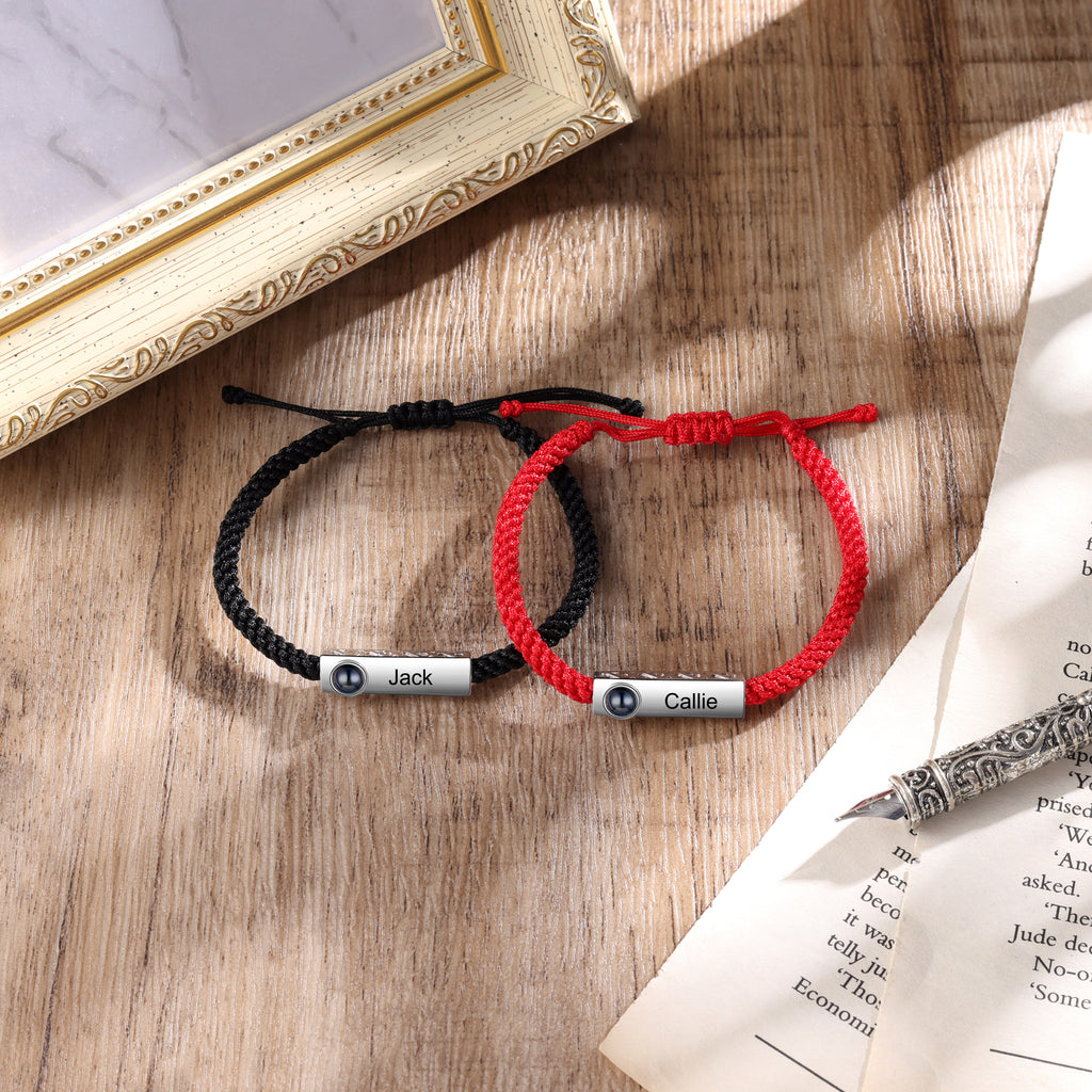 Custom Photo Couple Projection Bracelet