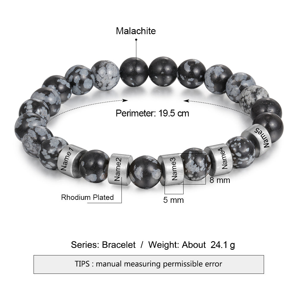 Best Product Engraved Rhodium Plated Bracelet
