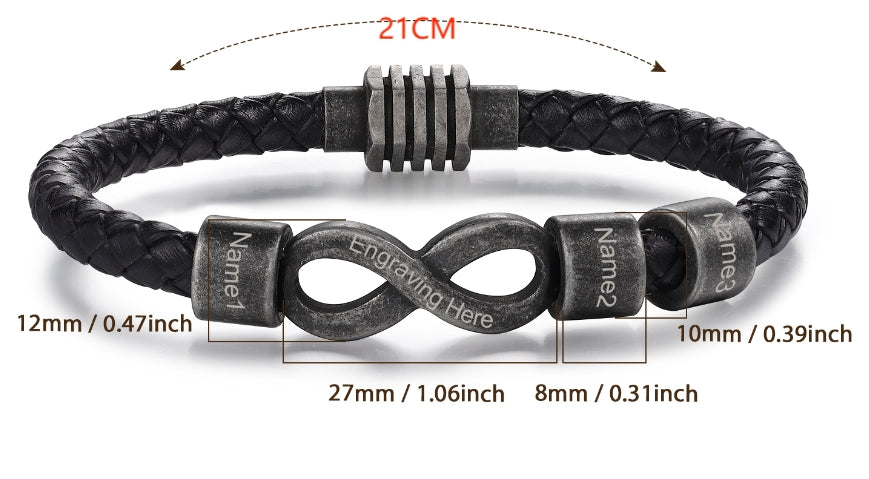 Custom Retro Octagonal Bracelet