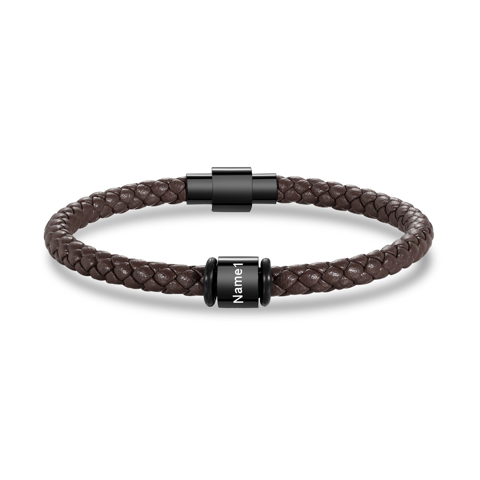 Custom Stainless Steal Leather Bracelet