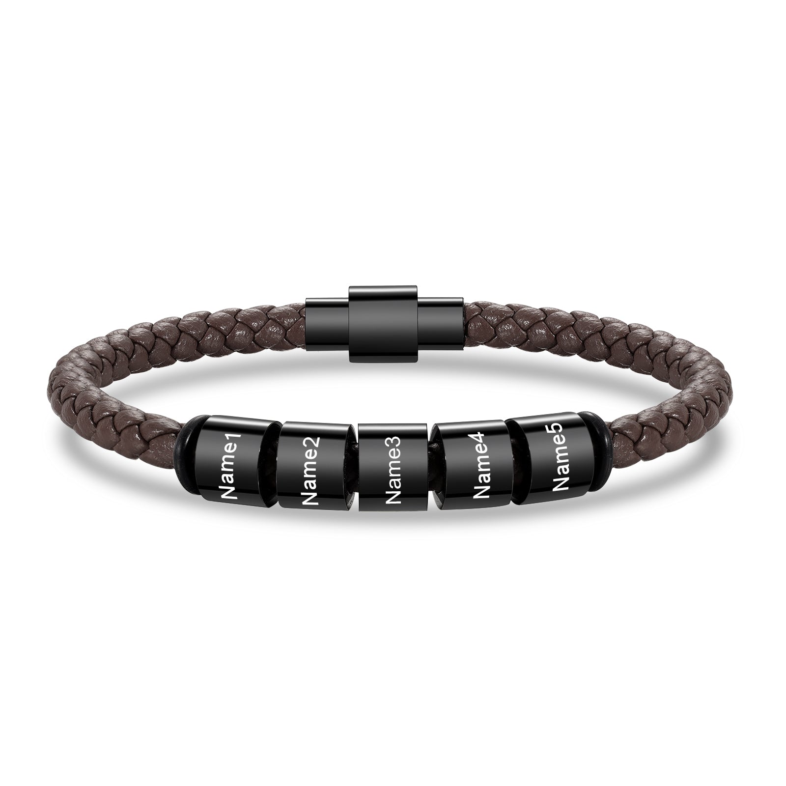 Custom Stainless Steal Leather Bracelet