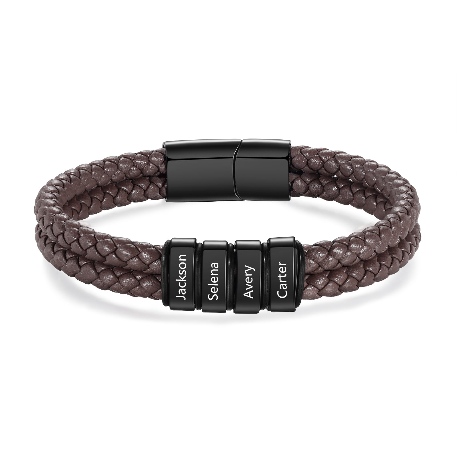 Custom Stainless Steal Leather Bracelet