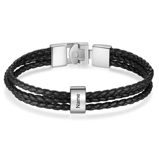 Custom Name Leather Bracket