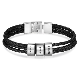 Custom Name Leather Bracket