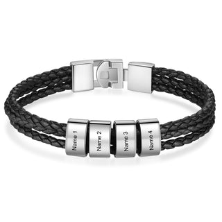 Custom Name Leather Bracket