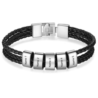 Custom Name Leather Bracket