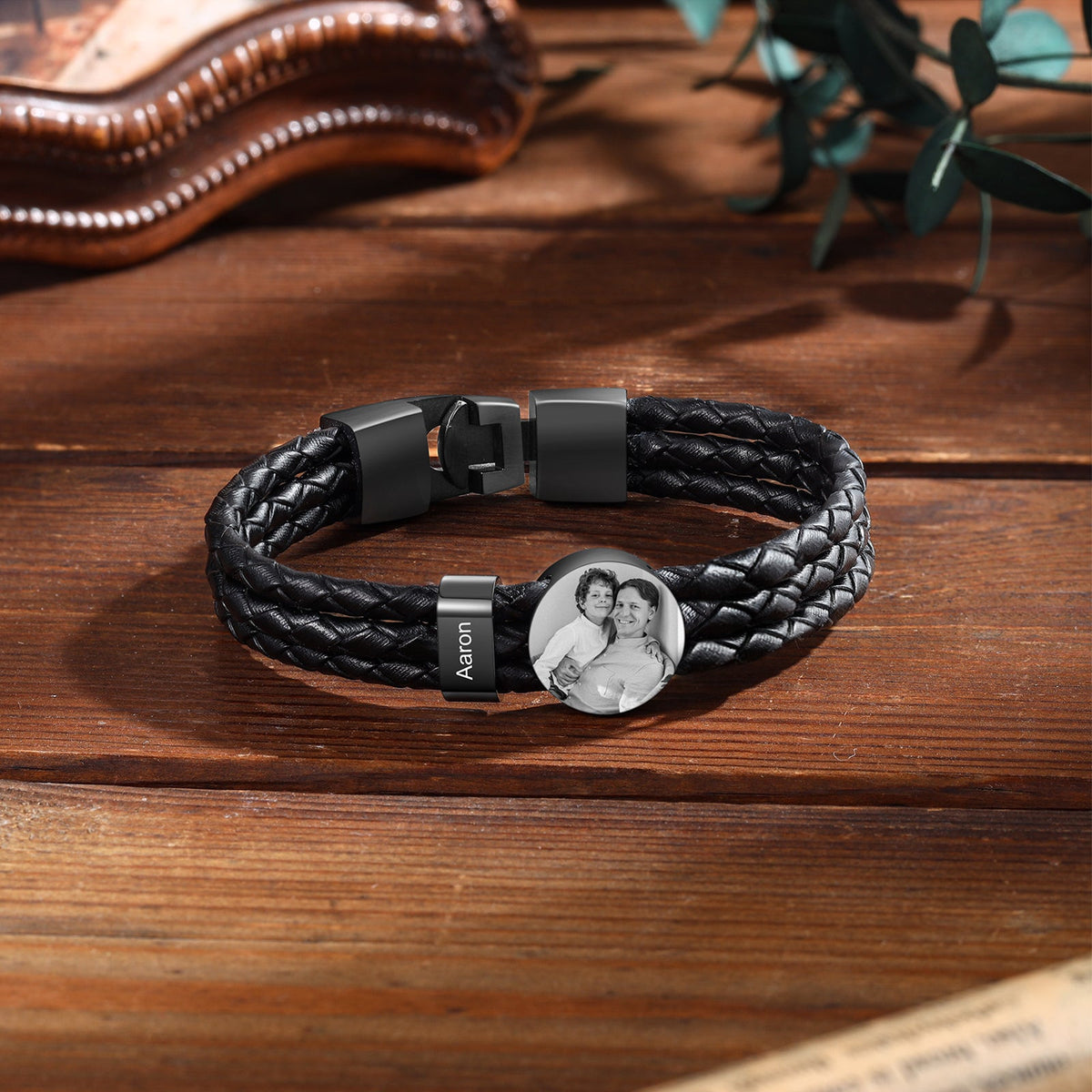 Custom Photo Leather Bracelet