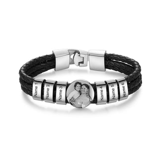Custom Photo Leather Bracelet