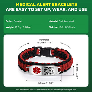 Custom Code Medical Bracelet