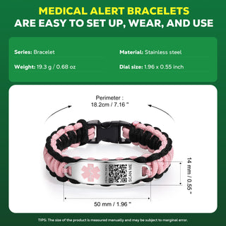 Custom Code Medical Bracelet