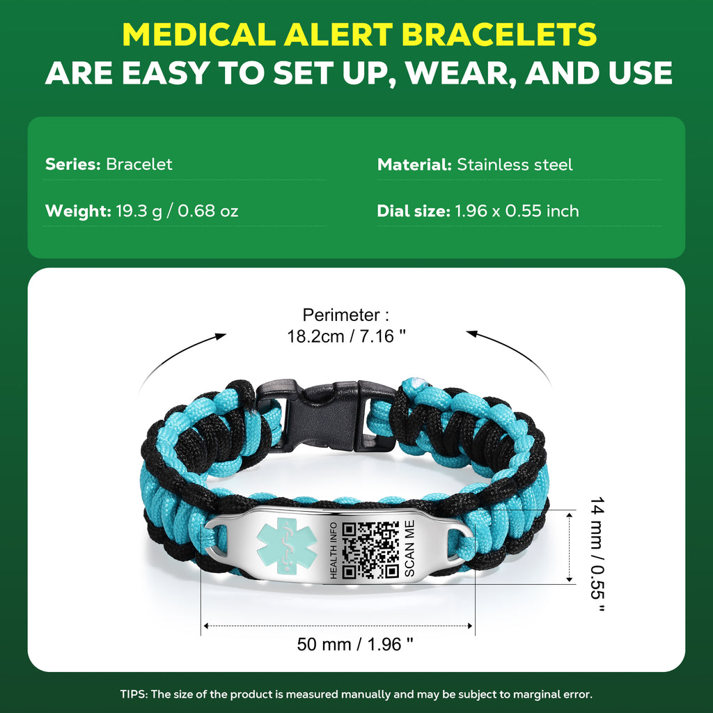 Custom Code Medical Bracelet