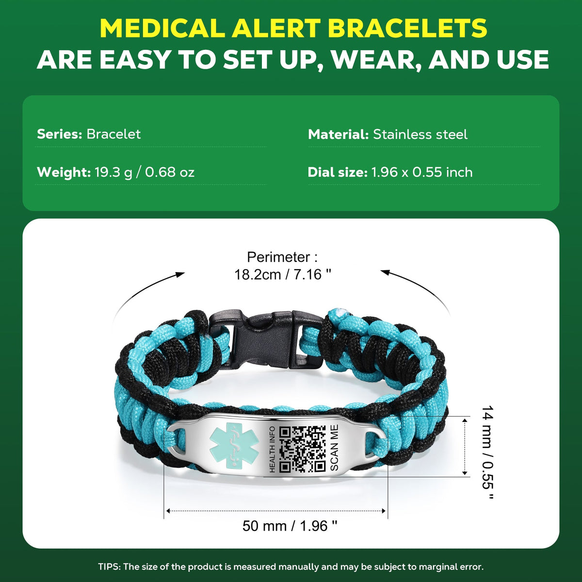 Custom Code Medical Bracelet