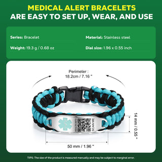 Custom Code Medical Bracelet