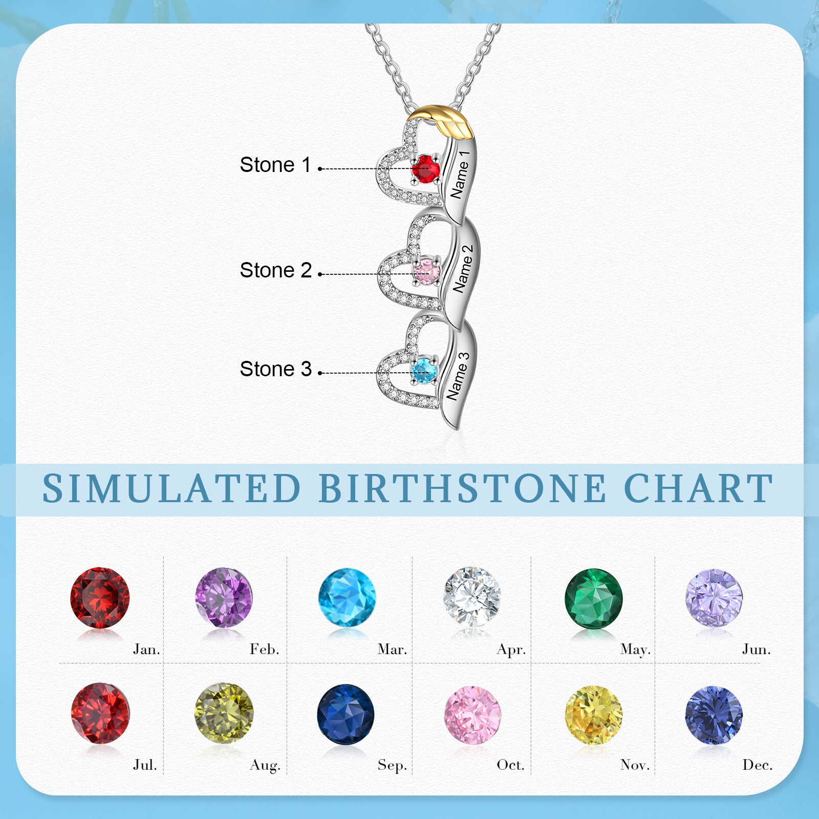 Custom Birthstone Necklace