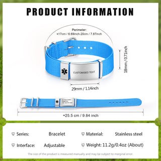 Custom Text Medical Bracelet