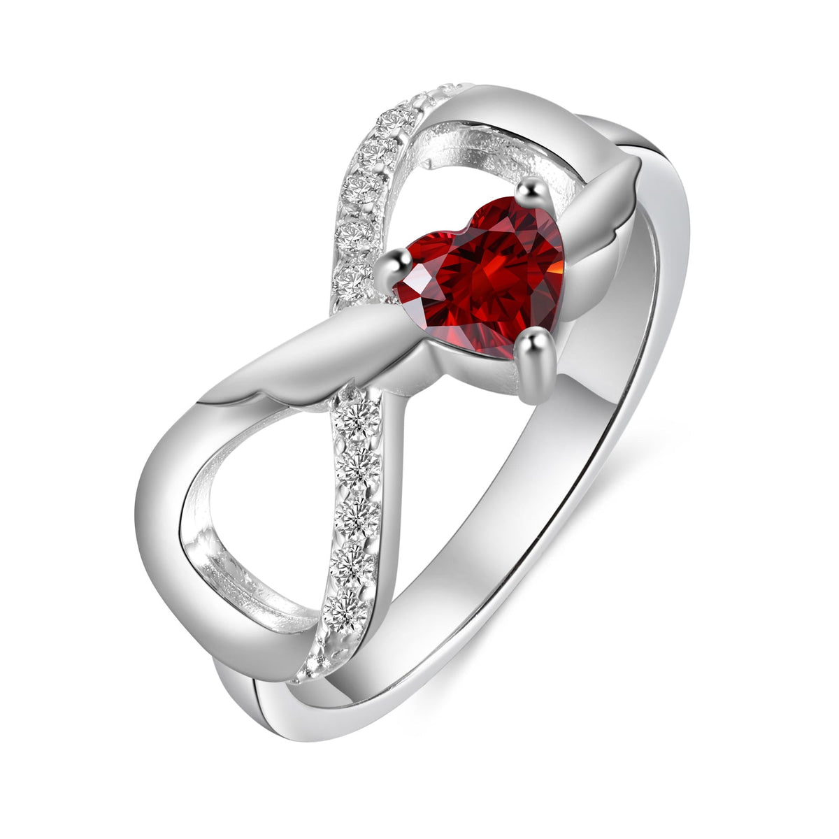 Sterling Silver Custom Birthstone Ring