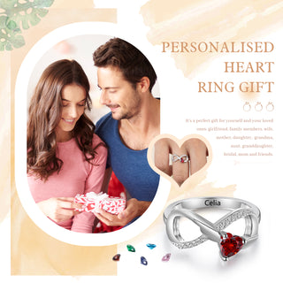 Sterling Silver Custom Birthstone Ring