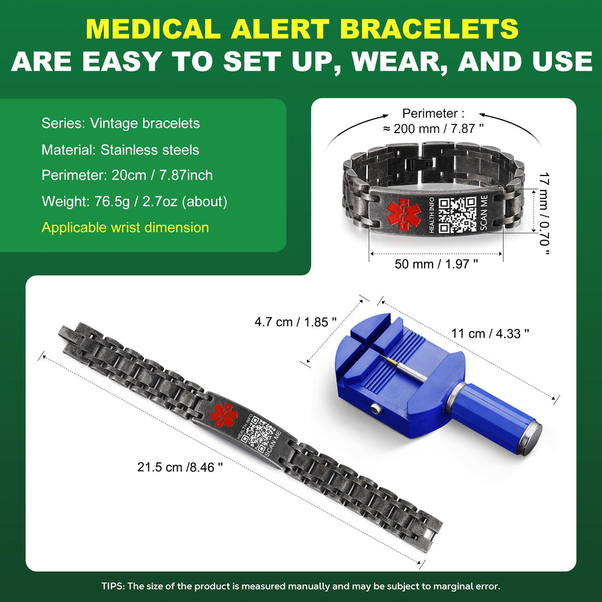 Custom Code Medical Bracelet