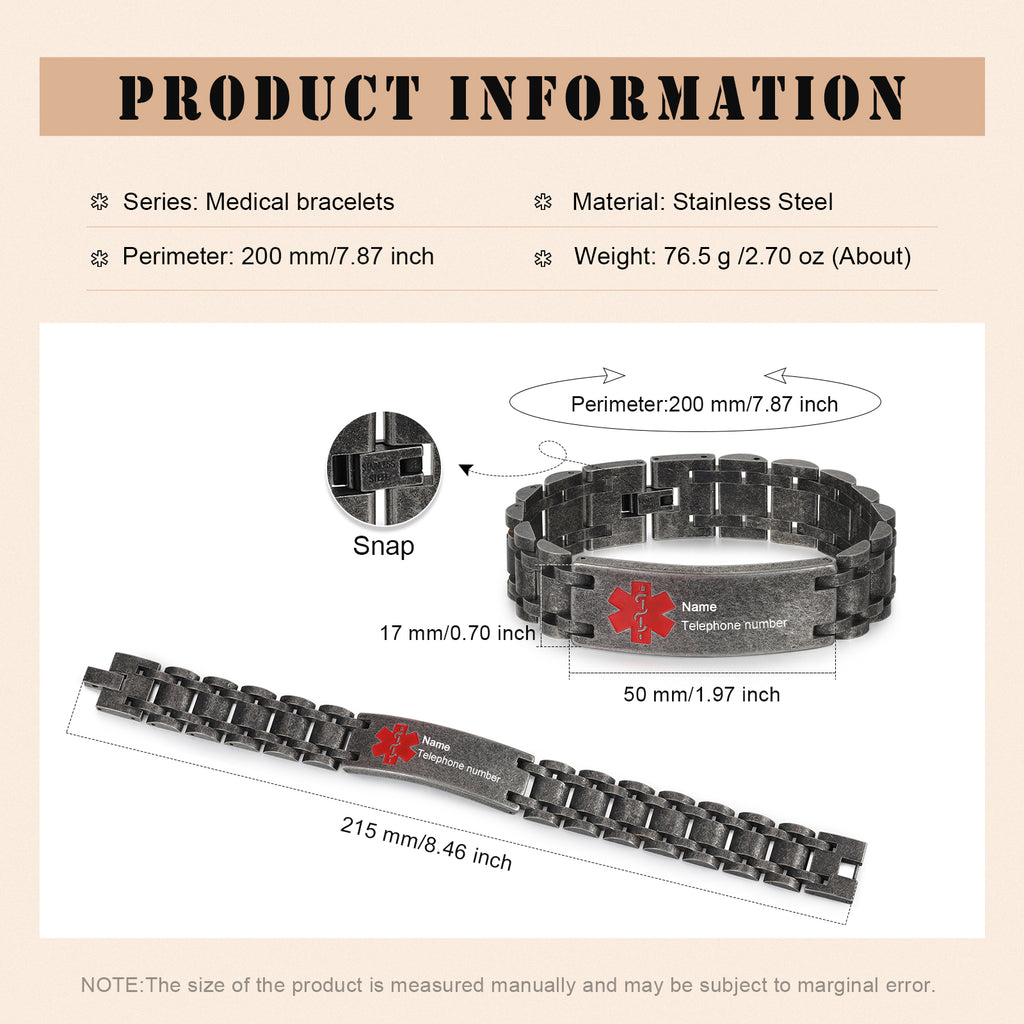Custom Code Medical Bracelet