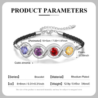 Custom Birthstone Bracelet