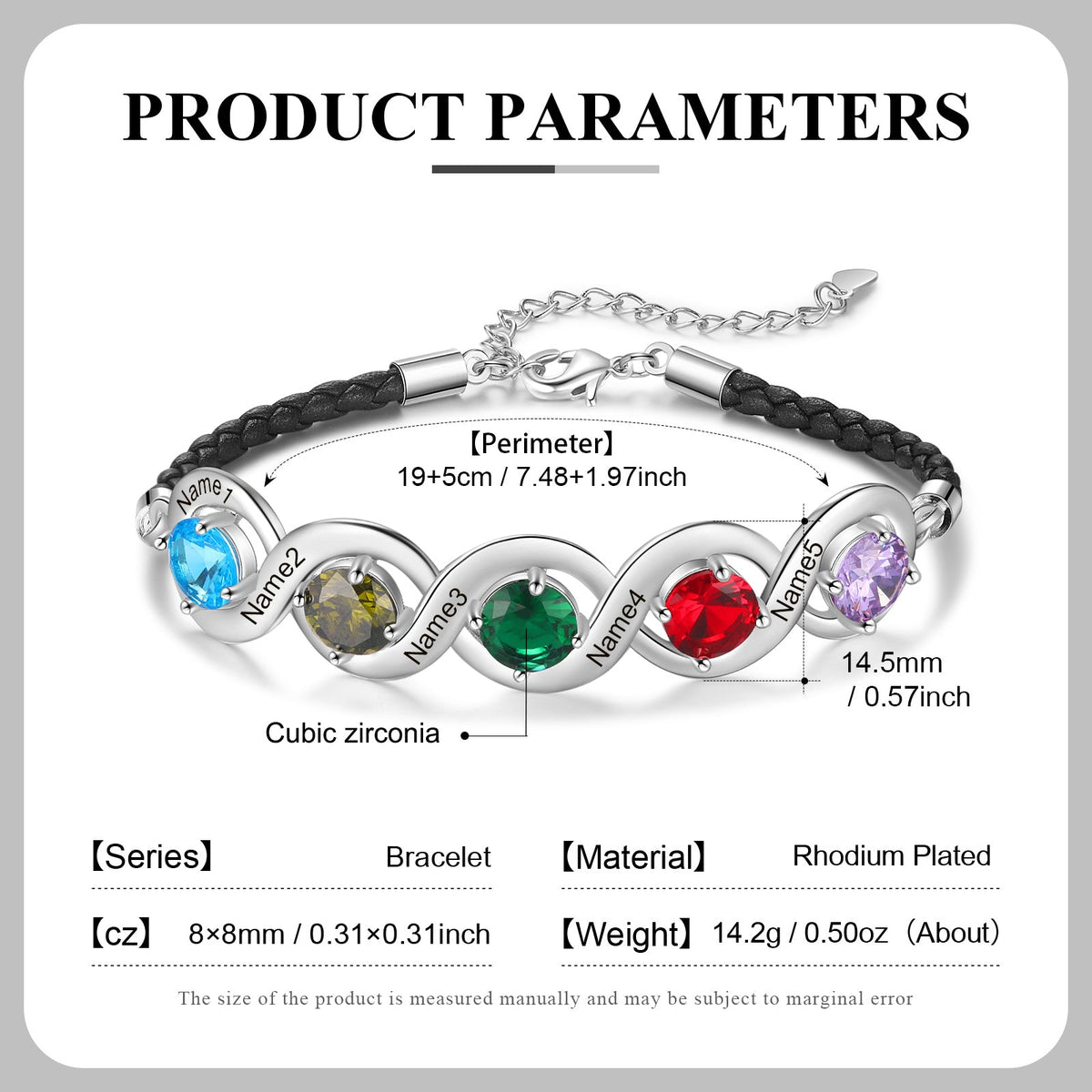 Custom Birthstone Bracelet