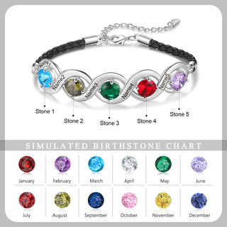 Custom Birthstone Bracelet