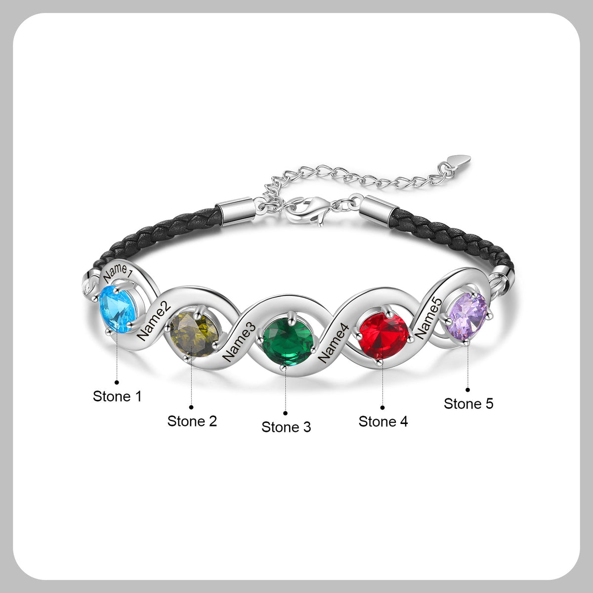 Custom Birthstone Bracelet
