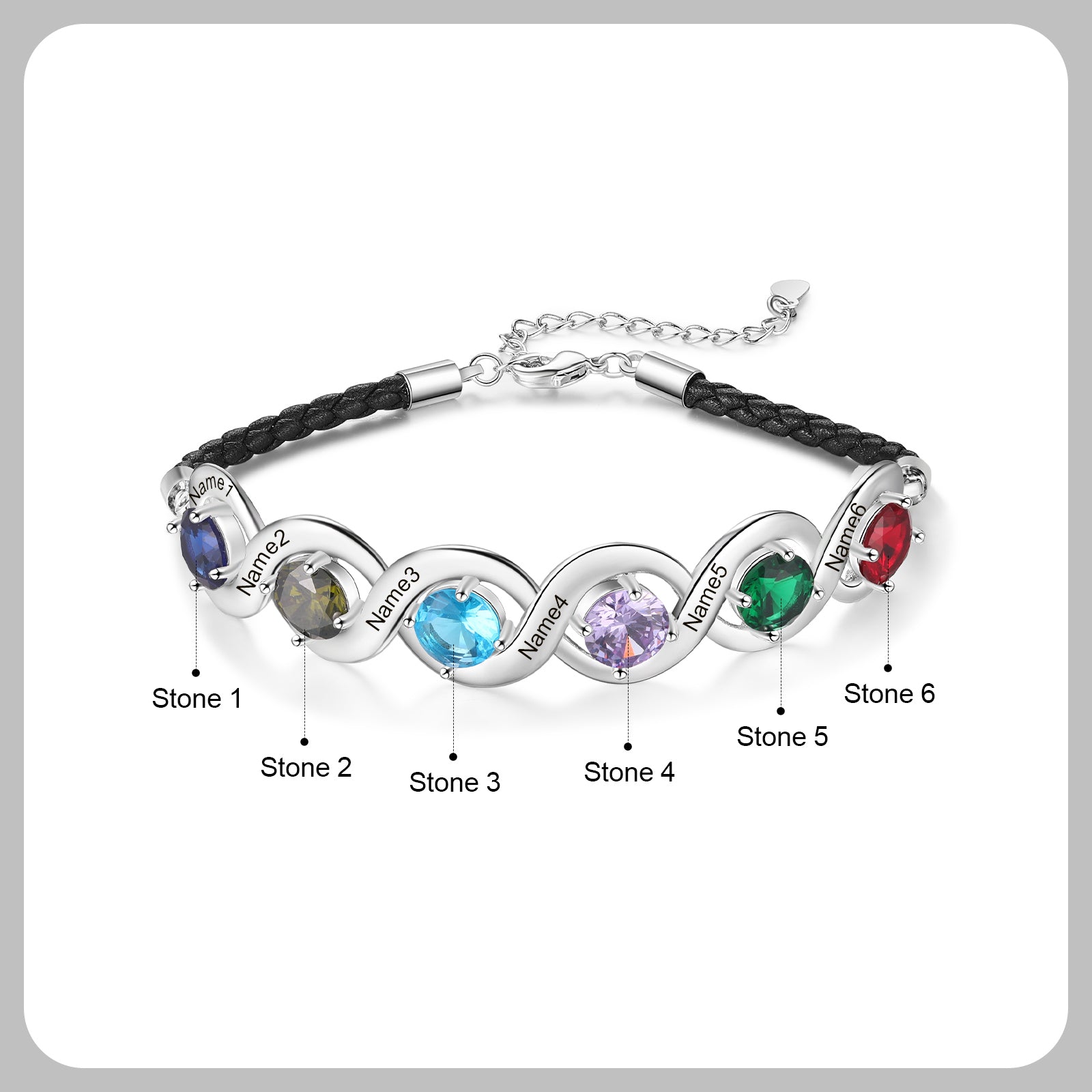 Custom Birthstone Bracelet