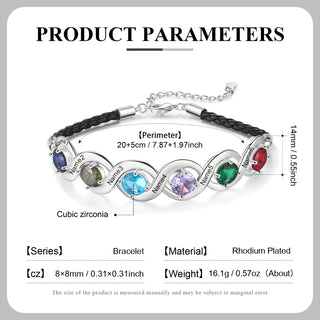 Custom Birthstone Bracelet