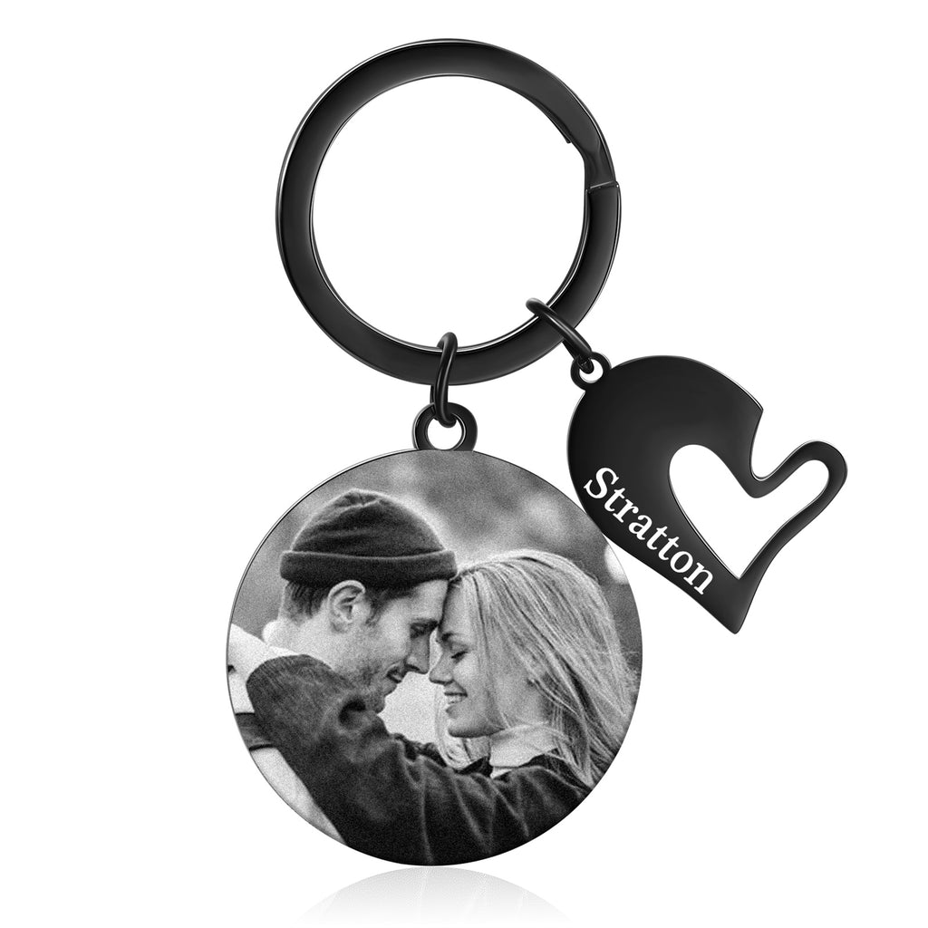 Custom Photo Couple Keychain