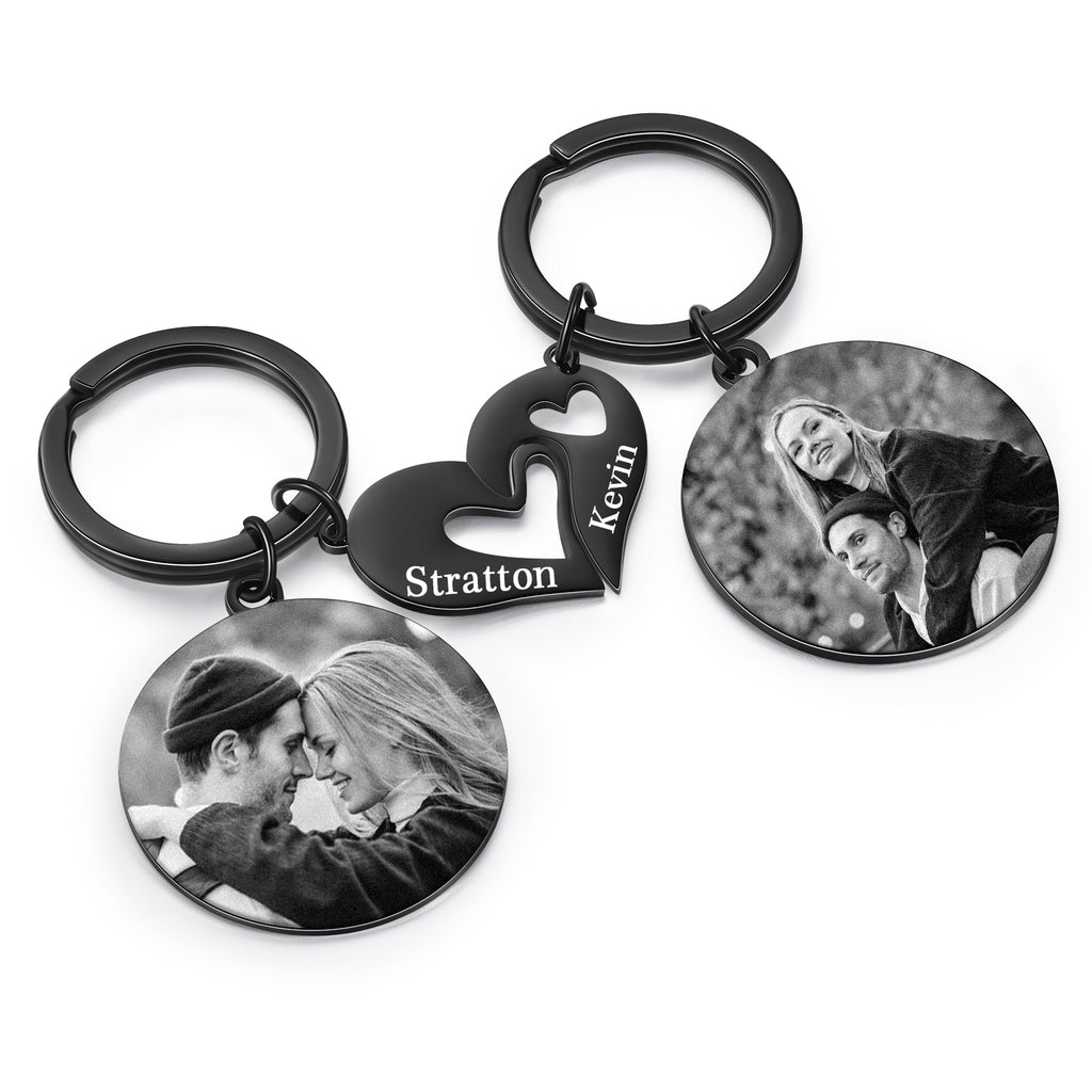 Custom Photo Couple Keychain