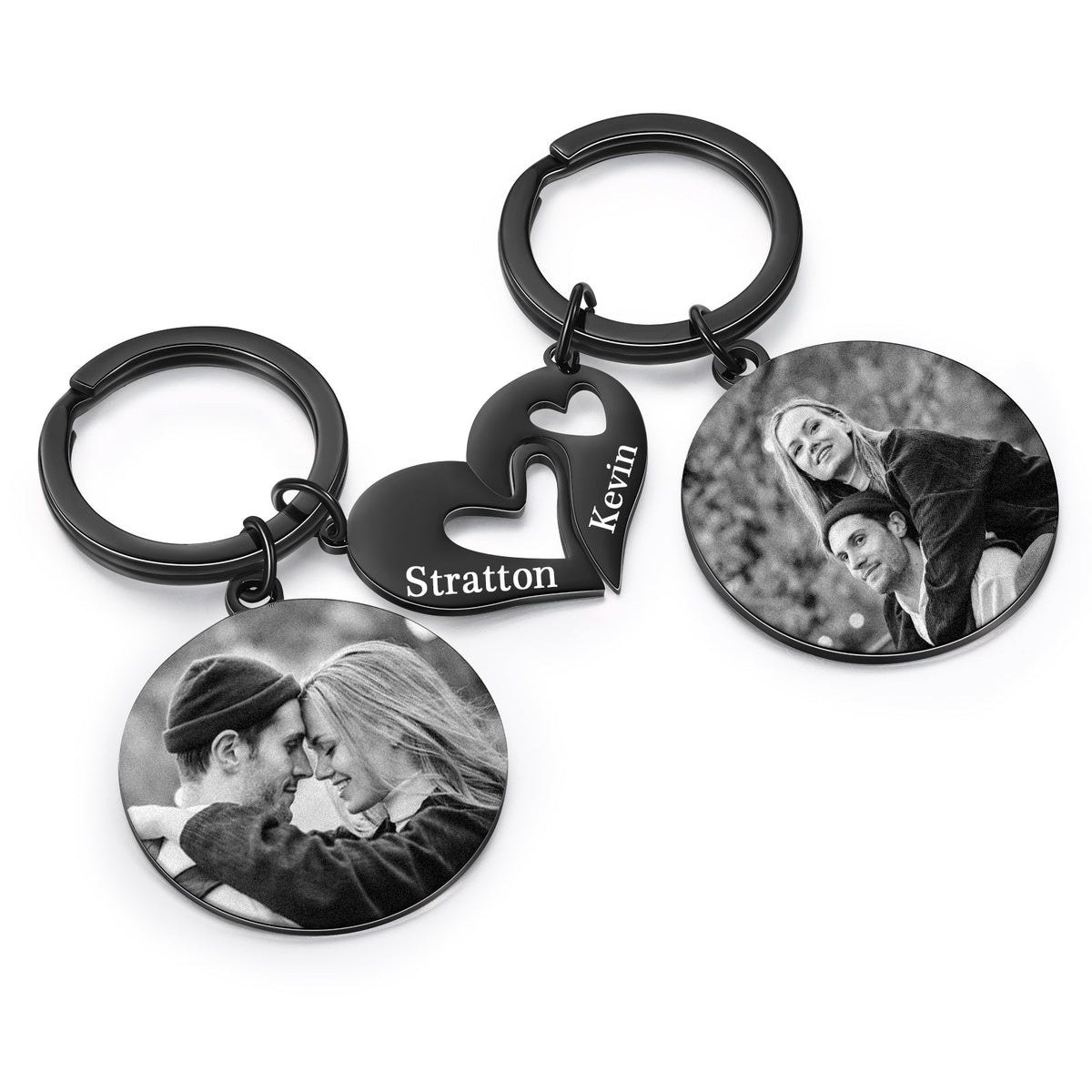 Custom Photo Couple Keychain